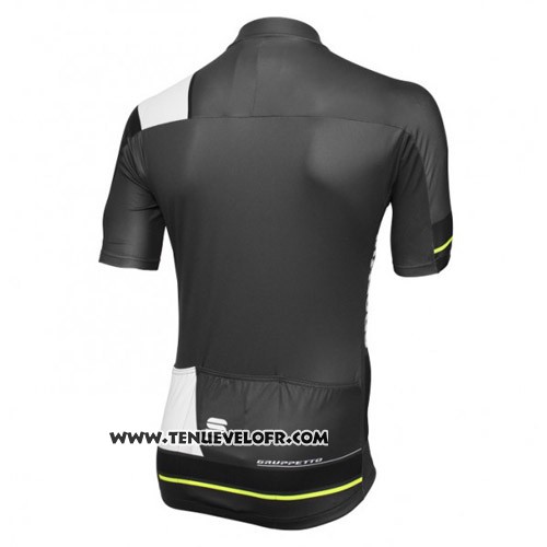2016 Maillot Ciclismo Sportful Noir et Vert Manches Courtes et Cuissard