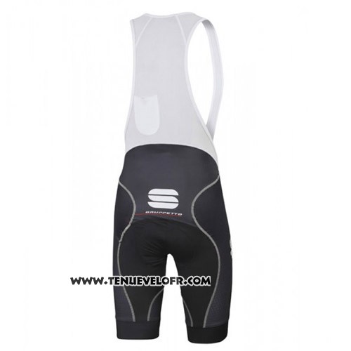 2016 Maillot Ciclismo Sportful Noir et Vert Manches Courtes et Cuissard