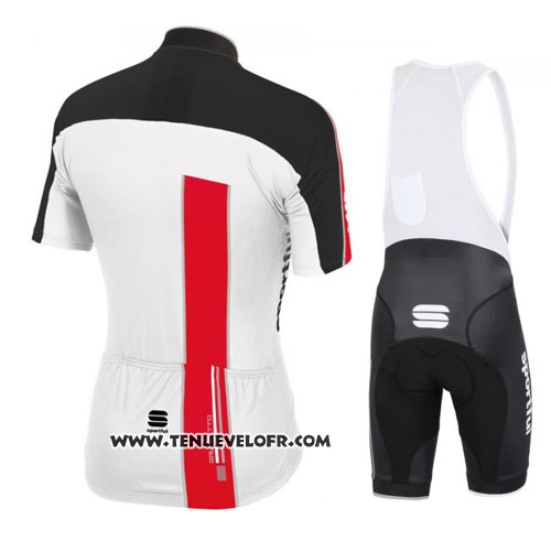 2016 Maillot Ciclismo Sportful Rouge et Blanc Manches Courtes et Cuissard