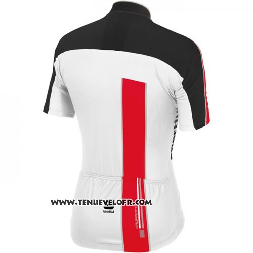 2016 Maillot Ciclismo Sportful Rouge et Blanc Manches Courtes et Cuissard
