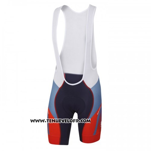 2016 Maillot Ciclismo Sportful Rouge et Bleu Manches Courtes et Cuissard