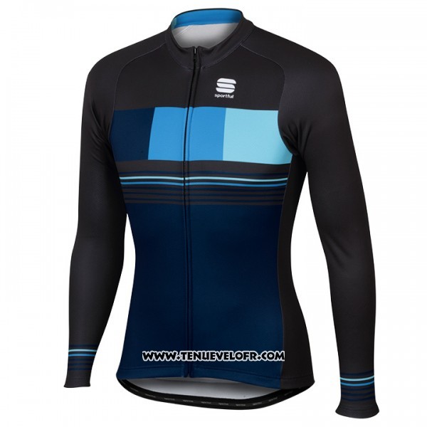 2017 Maillot Ciclismo Sportful Noir Manches Longues et Cuissard