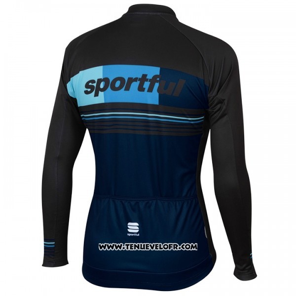 2017 Maillot Ciclismo Sportful Noir Manches Longues et Cuissard
