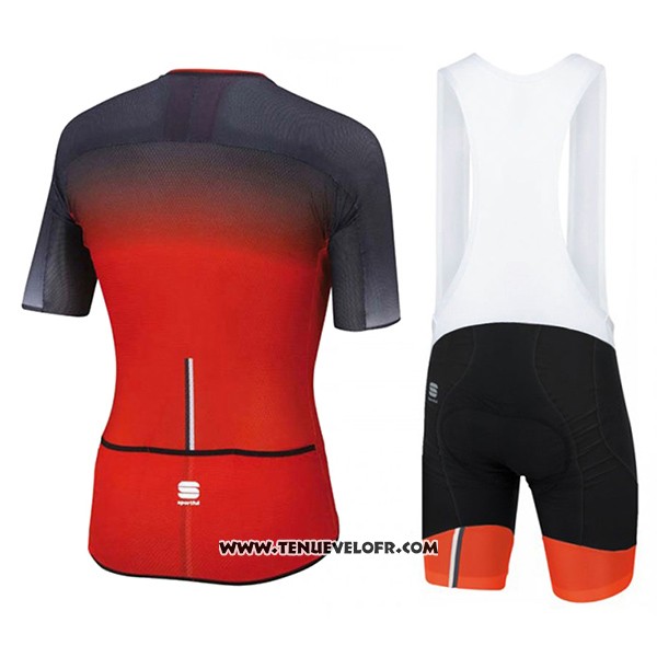 2017 Maillot Ciclismo Sportful R&d Ultraskin Rouge et Gris Manches Courtes et Cuissard