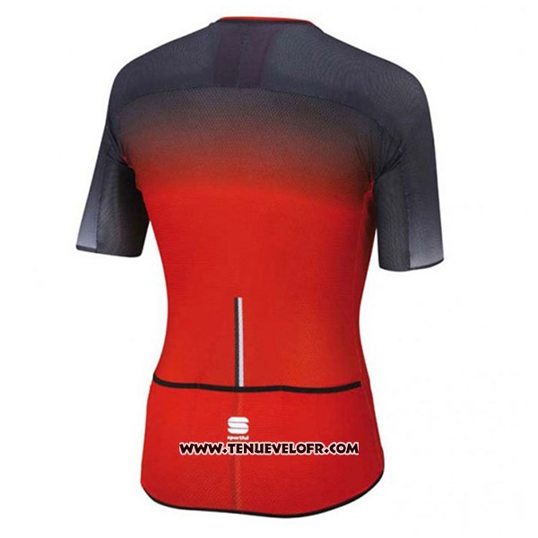 2017 Maillot Ciclismo Sportful R&d Ultraskin Rouge et Gris Manches Courtes et Cuissard