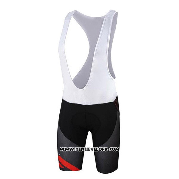 2017 Maillot Ciclismo Sportful Rouge et Noir Manches Courtes et Cuissard