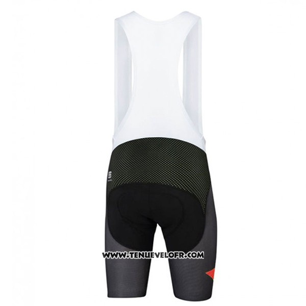2017 Maillot Ciclismo Sportful Rouge et Noir Manches Courtes et Cuissard