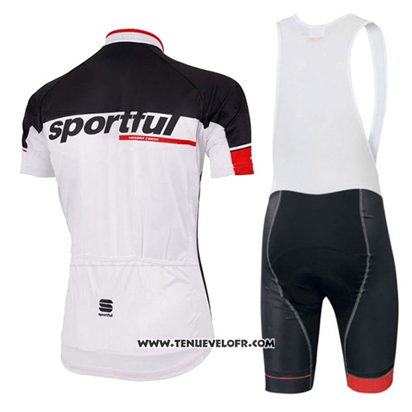 2017 Maillot Ciclismo Sportful SC Blanc Manches Courtes et Cuissard