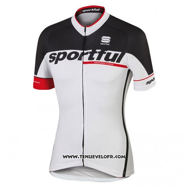 2017 Maillot Ciclismo Sportful SC Blanc Manches Courtes et Cuissard