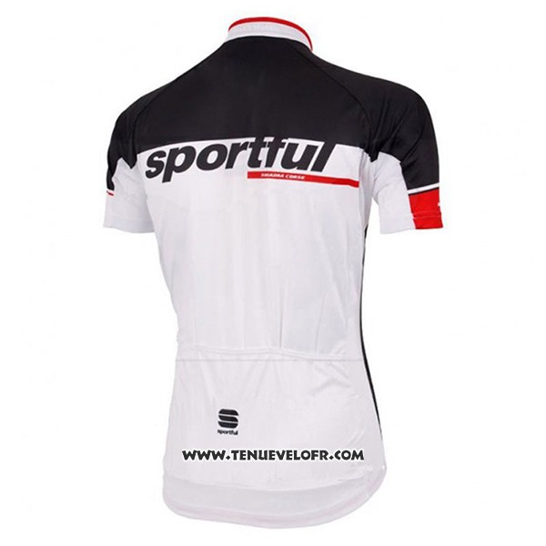 2017 Maillot Ciclismo Sportful SC Blanc Manches Courtes et Cuissard
