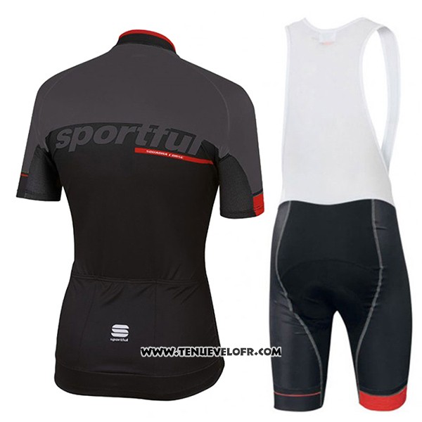 2017 Maillot Ciclismo Sportful SC Noir Manches Courtes et Cuissard