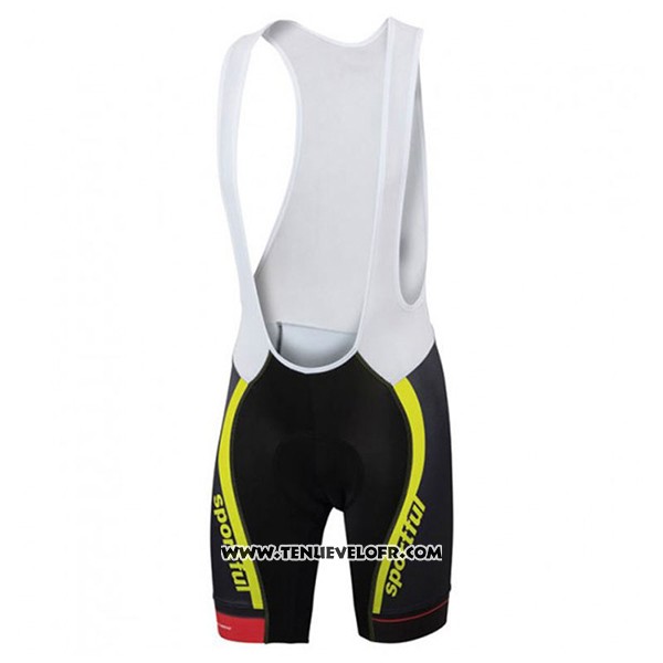 2017 Maillot Ciclismo Sportful SC Noir et Vert Manches Courtes et Cuissard