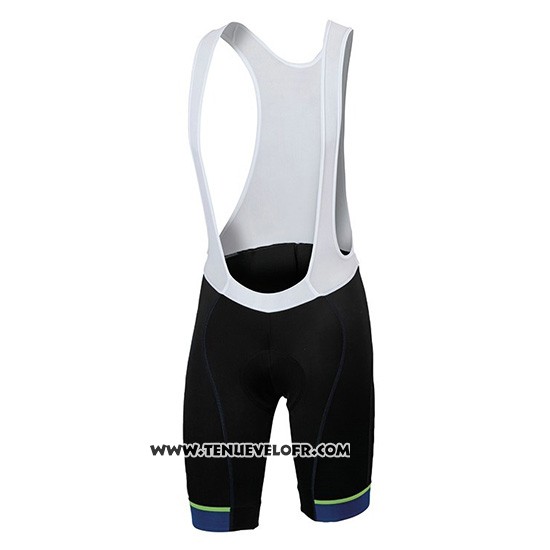 2018 Maillot Ciclismo Sportful Prism Fonce Bleu Manches Courtes et Cuissard
