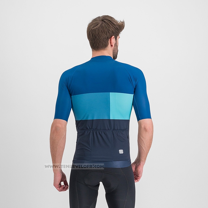 2023 Maillot Cyclisme Sportful Lumiere Azur Manches Courtes et Cuissard