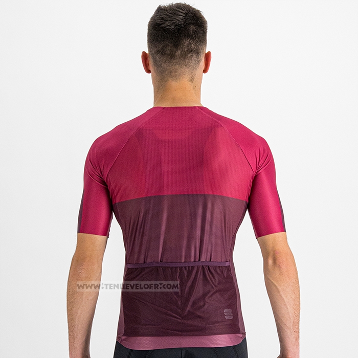 2023 Maillot Cyclisme Sportful Lumiere Violet Manches Courtes et Cuissard