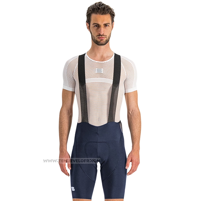 2023 Maillot Cyclisme Sportful Orange Bleu Manches Courtes et Cuissard
