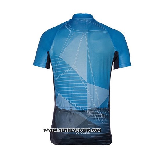 2018 Maillot Ciclismo Vaude Majura Bleu Manches Courtes et Cuissard
