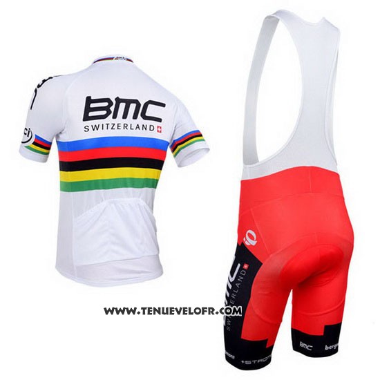 2013 Maillot Ciclismo UCI Mondo Champion BMC Manches Courtes et Cuissard