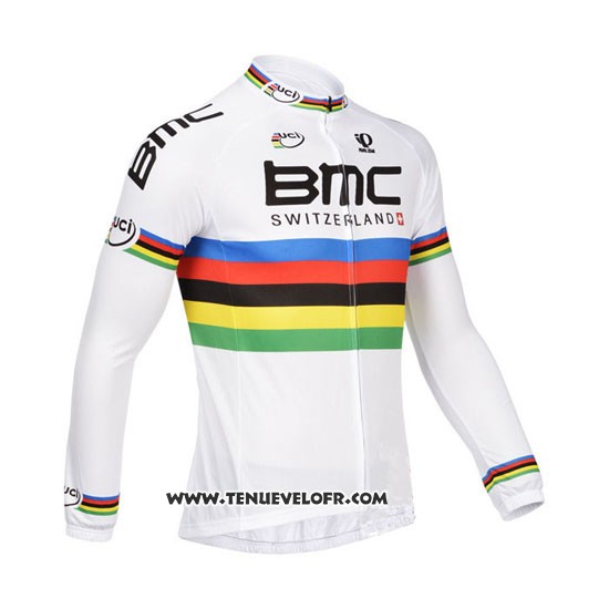 2013 Maillot Ciclismo UCI Mondo Champion BMC Manches Longues et Cuissard