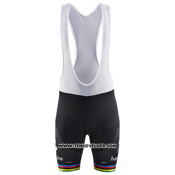 2017 Maillot Ciclismo UCI Mondo Champion Bora Blanc Manches Courtes et Cuissard