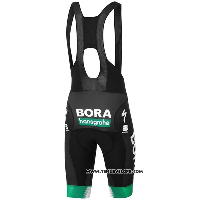2020 Maillot Ciclismo UCI Mondo Champion Bora Blanc Vert Manches Courtes et Cuissard