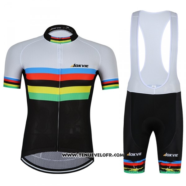 2018 Maillot Ciclismo UCI Mondo Champion Jokvie Manches Courtes et Cuissard