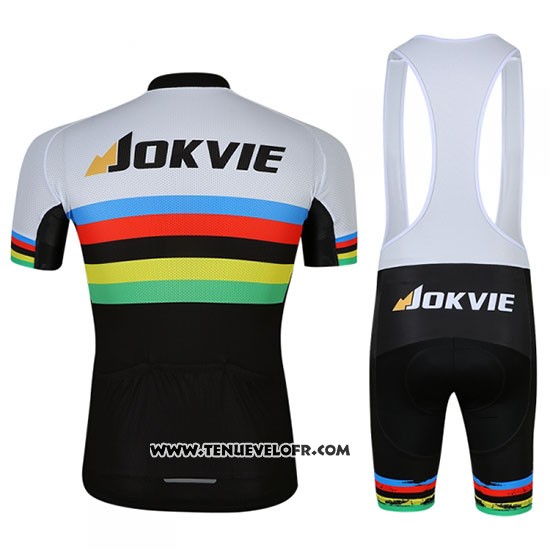 2018 Maillot Ciclismo UCI Mondo Champion Jokvie Manches Courtes et Cuissard