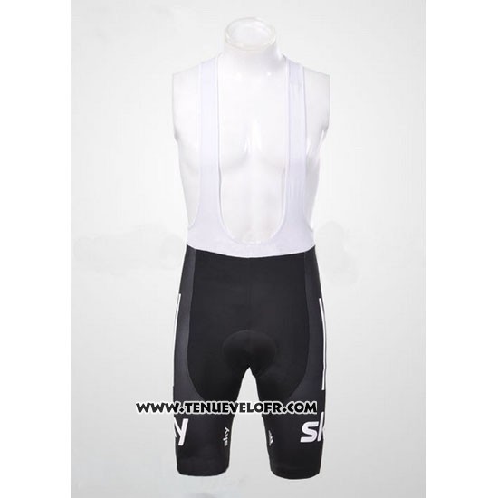 2012 Maillot Ciclismo Sky UCI Mondo Champion Rouge et Blanc Manches Courtes et Cuissard