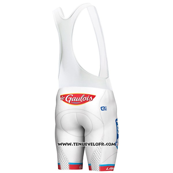 2017 Maillot Ciclismo UCI ALE Blanc et Rouge Manches Courtes et Cuissard