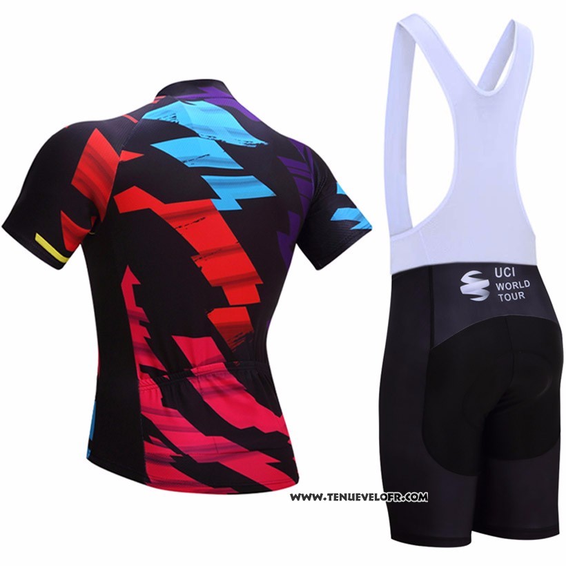 2017 Maillot Ciclismo UCI Mondo Champion Lider Noir Manches Courtes et Cuissard